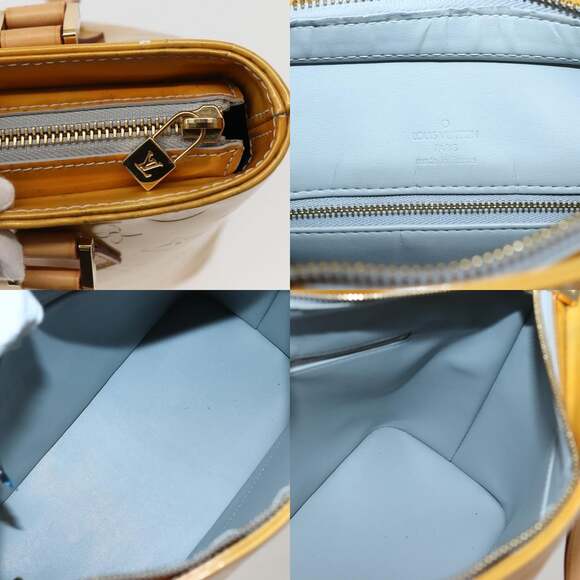 LOUIS VUITTON Monogram Vernis Houston Hand Bag Gris M91053 - Picture 11 of 12